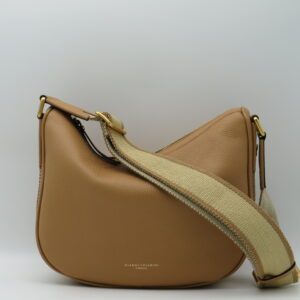 GIANNI CHIARINI TRACOLLA MEDIA IN PELLE COLOR CAMMELLO