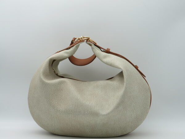 BORBONESE HOBOBAG GRANDE GRAFFITI SABBIA