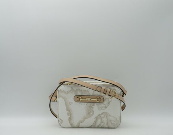 ALVIERO MARTINI 1'CLASSE TRACOLLA PICCOLA GEO WHITE+MORSETTO