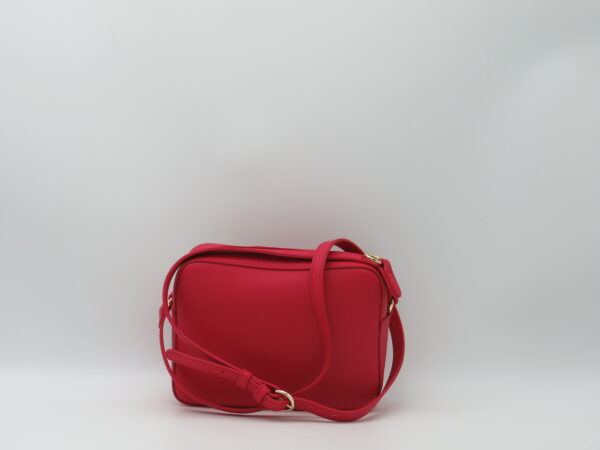 ALVIERO MARTINI TRACOLLA PICCOLA SAFFIANO ROSSO IBISCO + GEO - immagine 3