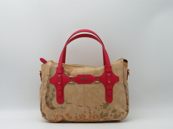 ALVIERO MARTINI BAULETTO GEO GOMMATO + ROSSO IBISCO