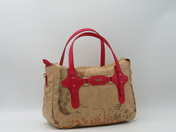 ALVIERO MARTINI BAULETTO GEO GOMMATO + ROSSO IBISCO - immagine 2