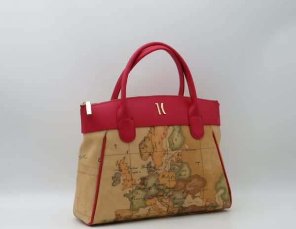 ALVIERO MARTINI BORSA A MANO MEDIA GEO + ROSSO - immagine 2