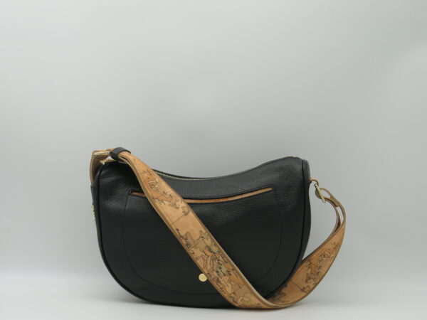 ALVIERO MARTINI 1'CLASSE TRACOLLA MEZZALUNA PICCOLA PELLE NERO