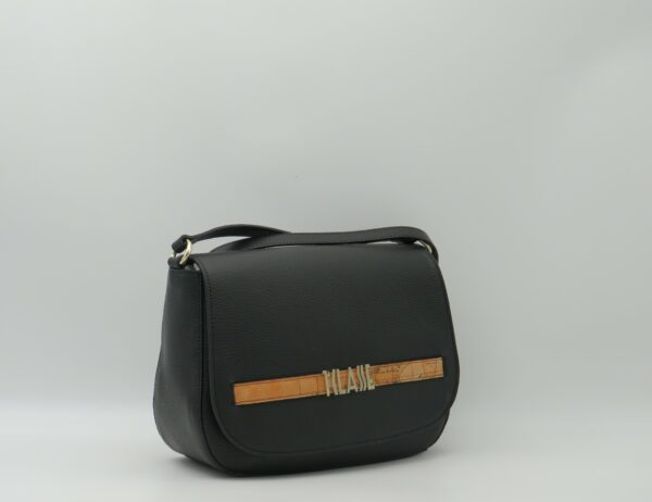 ALVIERO MARTINI BORSA TRACOLLA PATTA PELLE NERO - immagine 2