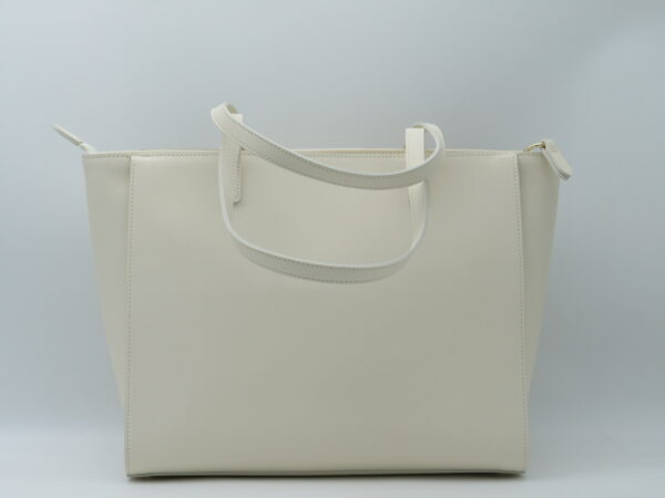 ALVIERO MARTINI SHOPPING SAFFIANO AVORIO + GEO RAFIA - immagine 3