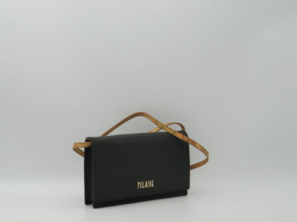 ALVIERO MARTINI POCHETTE CON TRACOLLA SAFFIANO NERO - immagine 2