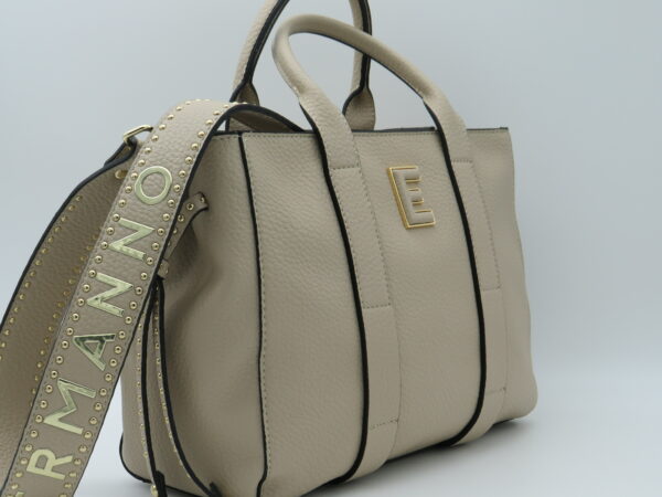 ERMANNO FIRENZE BORSA MEDIA A MANO/TRACOLLA TAUPE - immagine 2