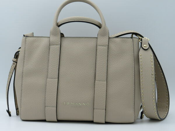 ERMANNO FIRENZE BORSA MEDIA A MANO/TRACOLLA TAUPE - immagine 3