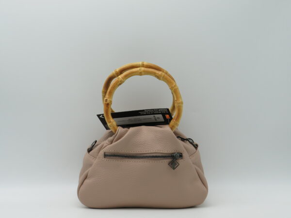 MIDMAIND BORSA PICCOLA TONDI BAMBOO PELLE CIPRIA - immagine 3