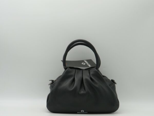 MIDMAIND BORSA MEDIA MANICI TONDI PELLE NERO