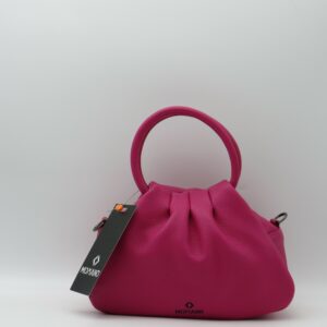 MIDMAIND BORSA MEDIA MANICI TONDI PELLE FUXIA