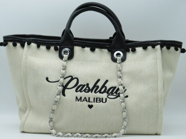 PASH BAG BORSA A MANO/SOTTOBRACCIO ECRU'+NERO