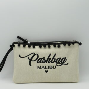 PASH BAG POCHETTE/POLSIERA ECRU'+NERO