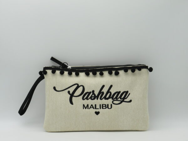 PASH BAG POCHETTE/POLSIERA ECRU'+NERO