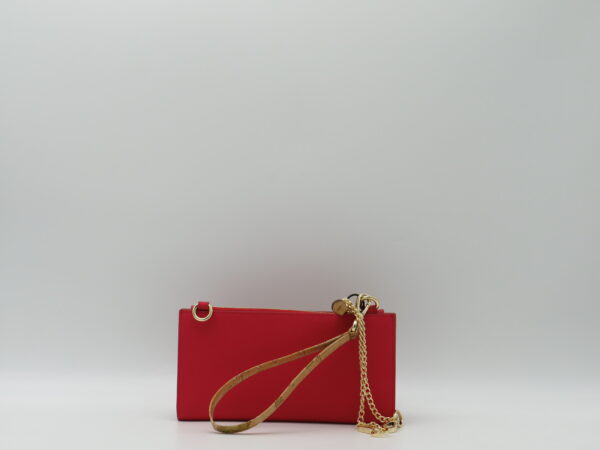 ALVIERO MARTINI 1'CLASSE PORTACELLULARE+TRACOLLA ROSSO IBISCO - immagine 3
