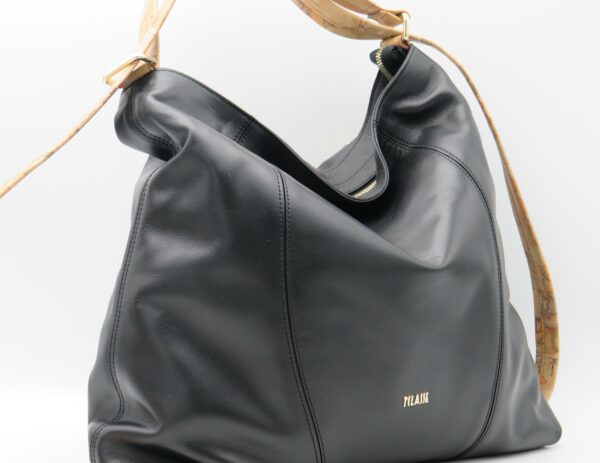 ALVIERO MARTINI 1'CLASSE BORSA/ZAINO IN PELLE NERO+GEO - immagine 2