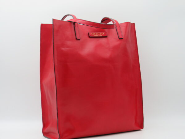 THE BRIDGE SHOPPING GRANDE IN PELLE ROSSA - immagine 2