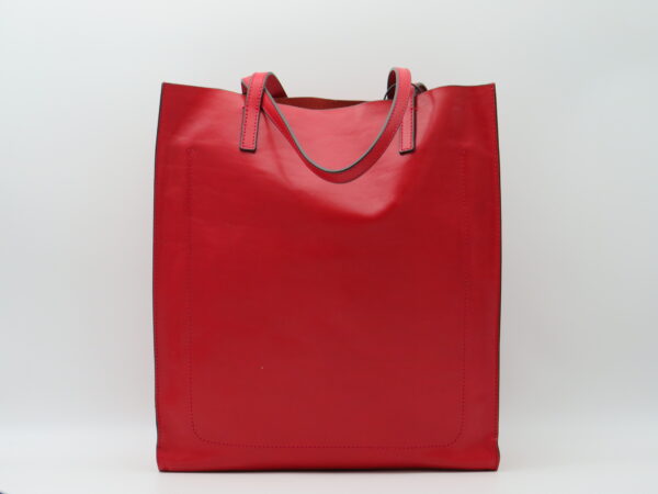 THE BRIDGE SHOPPING GRANDE IN PELLE ROSSA - immagine 3