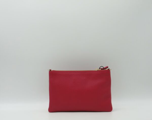 COCCINELLE POCHETTE CON TRACOLLA IN PELLE ROSSA - immagine 3