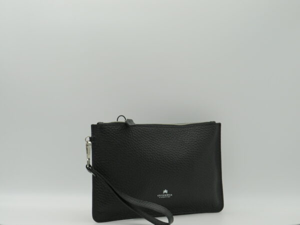 CUOIERIA FIORENTINA POCHETTE/POLSIERA IN PELLE  NERA - immagine 2