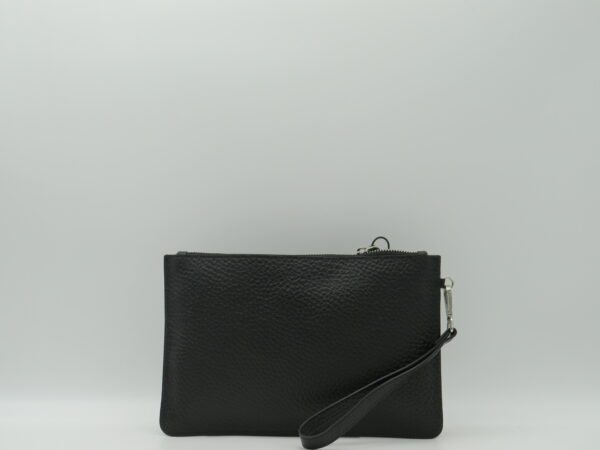 CUOIERIA FIORENTINA POCHETTE/POLSIERA IN PELLE  NERA - immagine 3