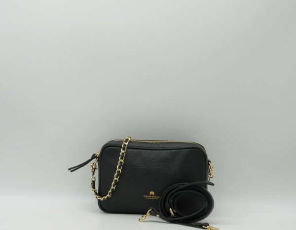 CUOIERIA FIORENTINA SOTTOBRACCIO/TRACOLLA MINI IN PELLE NERO