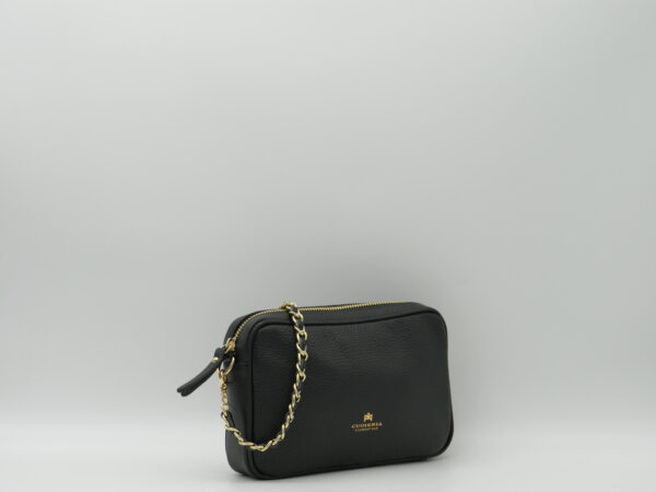 CUOIERIA FIORENTINA SOTTOBRACCIO/TRACOLLA MINI IN PELLE NERO - immagine 2