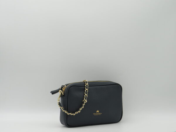 CUOIERIA FIORENTINA SOTTOBRACCIO/TRACOLLA MINI IN PELLE BLU NAVY - immagine 2