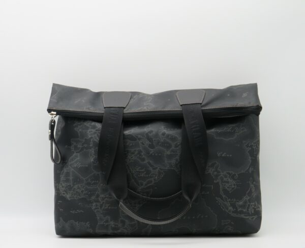 ALVIERO MARTINI 1'CLASSE SHOPPING GRANDE GEO GOMMATO BLACK - immagine 2