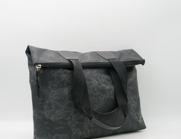 ALVIERO MARTINI 1'CLASSE SHOPPING GRANDE GEO GOMMATO BLACK - immagine 3