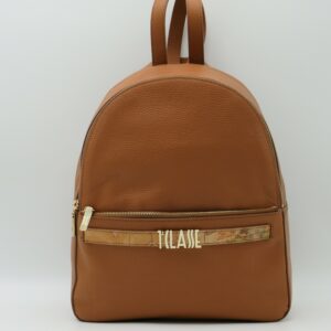 ALVIERO MARTINI 1'CLASSE ZAINO MEDIO IN PELLE TABACCO+GEO