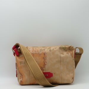 ALVIERO MARTINI 1'CLASSE TRACOLLA PICCOLA GEO GOMMATO+ROSSO