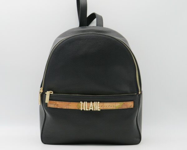 ALVIERO MARTINI 1'CLASSE ZAINO IN PELLE NERA+GEO