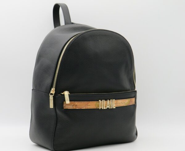 ALVIERO MARTINI 1'CLASSE ZAINO IN PELLE NERA+GEO - immagine 2