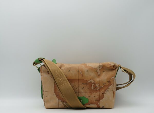 ALVIERO MARTINI 1'CLASSE TRACOLLA PICCOLA GEO GOMAATO+VERDE