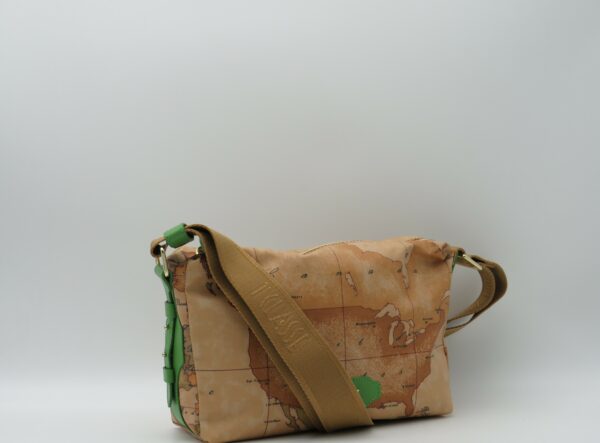 ALVIERO MARTINI 1'CLASSE TRACOLLA PICCOLA GEO GOMAATO+VERDE - immagine 2