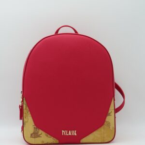 ALVIERO MARTINI 1'CLASSE ZAINO GRANDE DOPPIA ZIP ROSSO+GEO