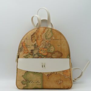 ALVIERO MARTINI 1' CLASSE ZAINO MEDIO DOPPIA ZIP GEO+ AVORIO