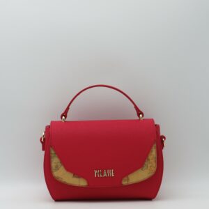 ALVIERO MARTINI 1'CLASSE BORSA A MANO/TRACOLLA ROSSO+GEO