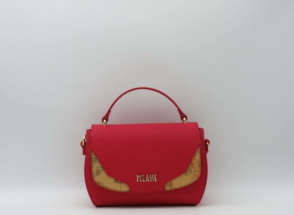 ALVIERO MARTINI 1'CLASSE BORSA A MANO/TRACOLLA ROSSO+GEO