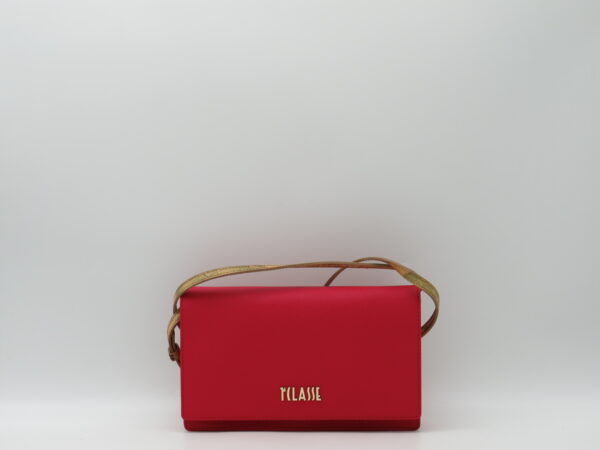 ALVIERO MARTINI 1'CLASSE POCHETTE/TRACOLLA ROSSO+GEO