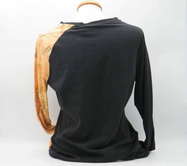ALVIERO MARTINI 1'CLASSE TSHIRT MANICA LUNGA NERA+GEO - immagine 3