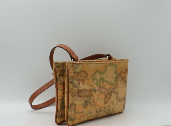 ALVIERO MARTINI 1'CLASSE TRACOLLA PICCOLA DOPPIA ZIP GEO - immagine 2
