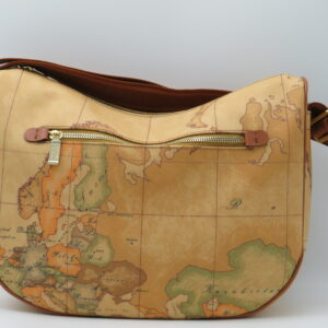 ALVIERO MARTINI 1'CLASSE TRACOLLA STONDATA GRANDE+ZIP GEO