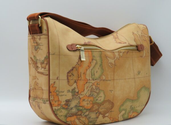 ALVIERO MARTINI 1'CLASSE TRACOLLA STONDATA GRANDE+ZIP GEO - immagine 2