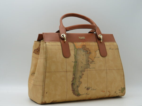 ALVIERO MARTINI 1'CLASSE BORSA A MANO/TRACOLLA GEO+CUOIO - immagine 2