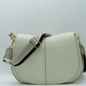GIANNI CHIARINI HELENA GRANDE IN PELLE BIANCO MARMO