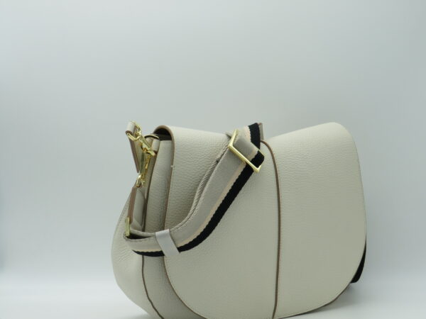 GIANNI CHIARINI HELENA GRANDE IN PELLE BIANCO MARMO - immagine 2