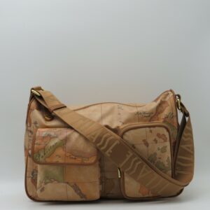 ALVIERO MARTINI TRACOLLA GRANDE + 2 TASCHE GEO GOMMATO